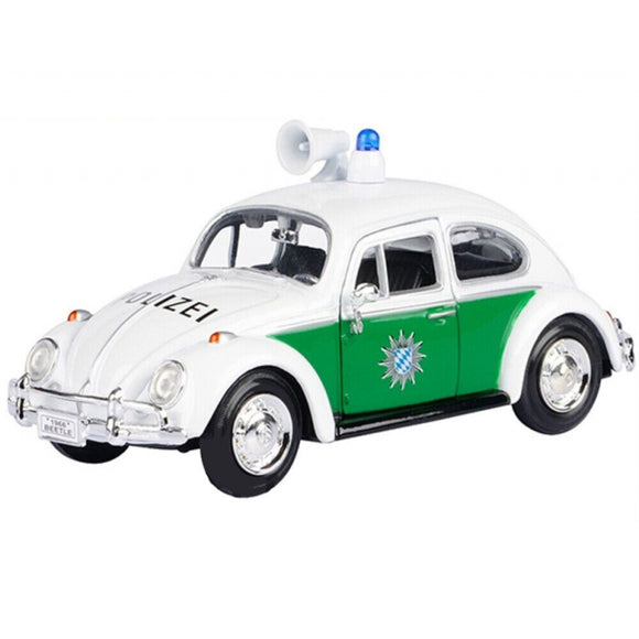 AUTO VOLKSWAGEN CLASSIC BEETLE  - GERMAN POLICE CAR 1966 1:24  MM-79588