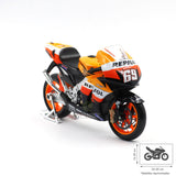 MOTO a Escala 1:10 Honda Repsol 2008 Pedrosa con Soporte Cromado - Maisto 31162