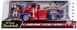 AUTO CHEVY COE PICKUP W/WONDER WOMAN 1952 1:24 JADA TOYS JT-30453