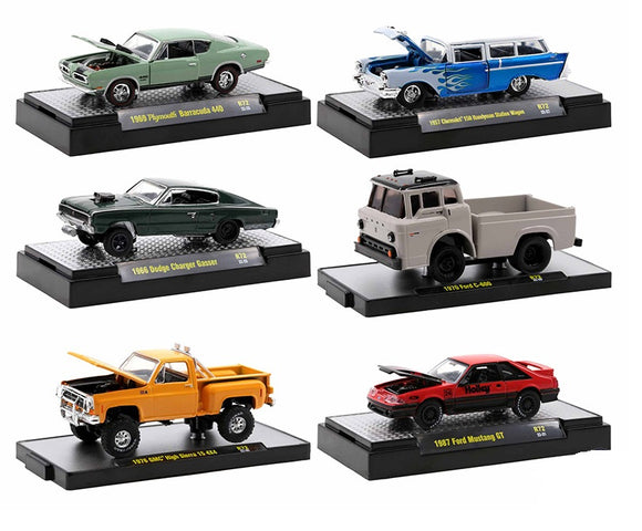 Auto Escala 1:64 M2 Ford C-600, Dodge Charger, Chevrolet 150 M2-32500-72