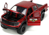 AUTO FORD F-150 SVT RAPTOR - CANDY RED 2011 W-RACK 1:24 JADA TOYS JT-33854