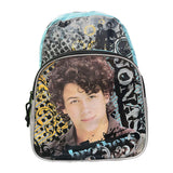 Mochila Jonas Brothers Polyester Tamaño Extra Oficio Celeste Fuxia 351-0126
