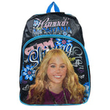 Mochila Hannah Montana Polyester Tamaño Extra Oficio Celeste Morado 351-0826