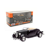 AUTO FORD COUPE (CONVERTIBLE) 1934 negro 1:24 MOTORMAX MM-73218AC