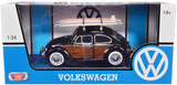 "AUTO VOLKSWAGEN CLASSIC BEETLE - WITH SURFBOARD 1966 1:24  MM-79591