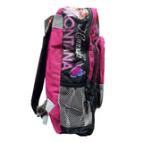 Mochila Hannah Montana Polyester Tamaño Extra Oficio Fuxia Lila 901-HM0506