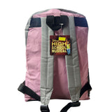 Mochila High School Musical Polyester Plomo Rosado Tamaño Oficio 911-7243