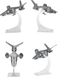“Vista en múltiples ángulos del vehículo aéreo Skynet Hunter Killer de NECA.”