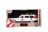 "Auto Ghostbusters Cadillac ECTO 1 a escala 1:32 en su empaque original de Jada Toys."