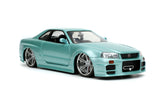[PRE-VENTA] Auto Fast & Furious - BRIAN's Nissan Skyline GT-R (R34) 1.24 Jada JT-32608 [PRECIO NORMAL S/.169]