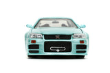 [PRE-VENTA] Auto Fast & Furious - BRIAN's Nissan Skyline GT-R (R34) 1.24 Jada JT-32608 [PRECIO NORMAL S/.169]