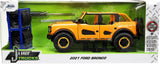 Auto Ford Bronco 2021 Amarillo Metálico W-RACK Escala 1:24 Jada Toys JT-34025