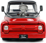 Auto Ford F-100 Pickup 1956 W-Rack a Escala 1:24 Jada Toys JT-33019