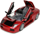 Auto Escala 1:24 Lamborghini Murciélago Roadster Rojo JADA TOYS JT-34029