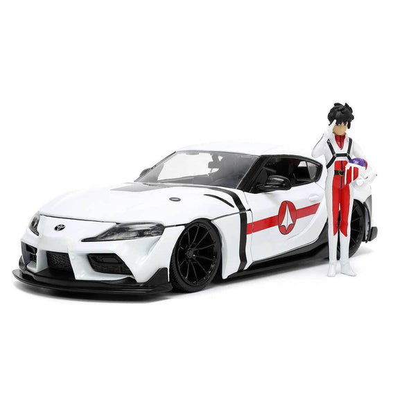 Auto Robotech - 2020 Toyota Supra con Rick Hunter | Escala 1:24 | JADA Toys JT-33685