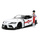 Auto Robotech - 2020 Toyota Supra con Rick Hunter | Escala 1:24 | JADA Toys JT-33685