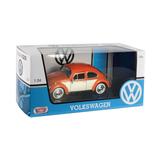 Auto Volkswagen Beetle C/ Rack 1966 Escala 1:24 MM-79558