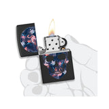 ENCENDEDOR ZIPPO FLAMINGO SKULL DESIGN 49771