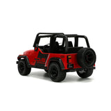 [PRE-VENTA] Auto 1:24 92 JEEP WRANGLER W/RACK   Jada toys  JT-33851 [PRECIO NORMAL S/.229]