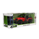 [PRE-VENTA] Auto 1:24 92 JEEP WRANGLER W/RACK   Jada toys  JT-33851 [PRECIO NORMAL S/.229]