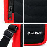 Bolso Quechua Rojo con Negro Q-5205B Compacto y Funcional