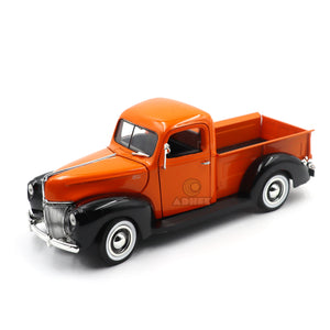 AUTO FORD PICKUP 1940 Naranja/Negro Escala 1:18 | MOTORMAX MM-73170TC