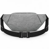 Canguro Quechua Q-5216A Negro con Tres Compartimientos y Hebilla Plástica