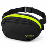 Canguro Quechua Negro con Verde Q-5217A de 2 Compartimentos