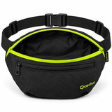Canguro Quechua Negro con Verde Q-5217A de 2 Compartimentos
