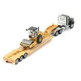 [PRE-VENTA]  Adorno plataforma con Maquina Rodillo 1:87 Blue Kenworth T880 - Cat Padfoot Roller C16  Cat DM-84425 [PRECIO NORMAL S/.69]
