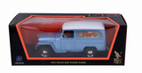 AUTO WILLYS JEEP STATION WAGON 1955 1:18 BORGOÑA Y AZUL MARINO LUCKY DIECAST   LD-92858