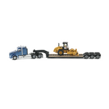 [PRE-VENTA]  Adorno plataforma con Maquina Rodillo 1:87 Blue Kenworth T880 - Cat Padfoot Roller C16  Cat DM-84424 [PRECIO NORMAL S/.69]
