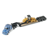 [PRE-VENTA]  Adorno plataforma con Maquina Rodillo 1:87 Blue Kenworth T880 - Cat Padfoot Roller C16  Cat DM-84424 [PRECIO NORMAL S/.69]
