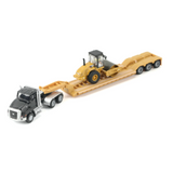 [PRE-VENTA]  Adorno plataforma con Maquina Rodillo 1:87 Blue Kenworth T880 - Cat Padfoot Roller C16  Cat DM-84425 [PRECIO NORMAL S/.69]