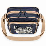 Bolso Skechers PVC Azul/Beis 71203.49 | Estilo Retro y Funcionalidad