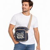 Bolso Skechers PVC Azul/Beis 71203.49 | Estilo Retro y Funcionalidad