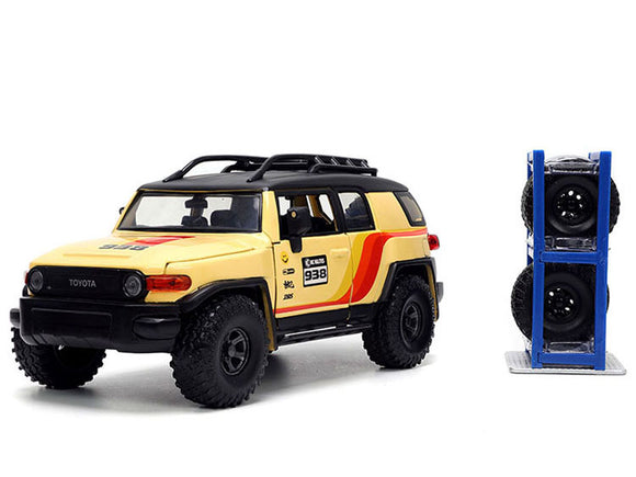 Auto Toyota FJ Cruiser W-Rack Escala 1:24 Jada Toys JT-33028