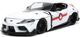 Auto Robotech - 2020 Toyota Supra con Rick Hunter | Escala 1:24 | JADA Toys JT-33685