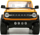 Auto Ford Bronco 2021 Amarillo Metálico W-RACK Escala 1:24 Jada Toys JT-34025