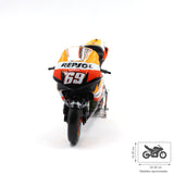 MOTO a Escala 1:10 Honda Repsol 2008 Pedrosa con Soporte Cromado - Maisto 31162