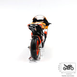 MOTO a Escala 1:10 Honda Repsol 2008 Pedrosa con Soporte Cromado - Maisto 31162