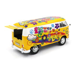 Auto Volkswagen Delivery Van Flower Power Escala 1:24 Motormax MM-79575