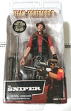 FIGURA TEAM FORTRESS SNIPPER 7p SERIE 4 RED (45071) NC-45074 NECA