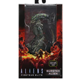 "Figura Burster Alien de Aliens Fireteam Elite en su empaque original de NECA."