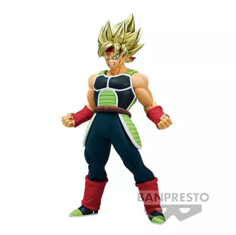 “Figura Bardock Super Saiyan con base de exhibición incluida.”