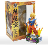 “Figura Goku Super Saiyan Diorama con empaque original Bandai.”