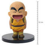 Figura de Krillin Dragon Ball con expresión alegre y base negra