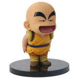 Figura de Krillin Dragon Ball con expresión alegre y base negra