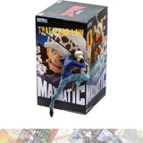 Figura Trafalgar Law One Piece Maximatic en su empaque Bandai