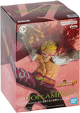 “Figura Doflamingo con soporte y caja original Banpresto.”